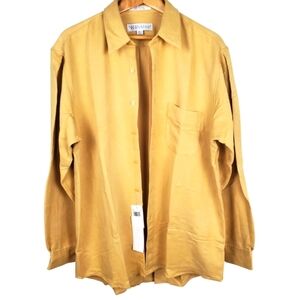Perry Ellis Portfolio Yellow Button Down. Long Sleeve. NWT. 16.5 34/35. H108